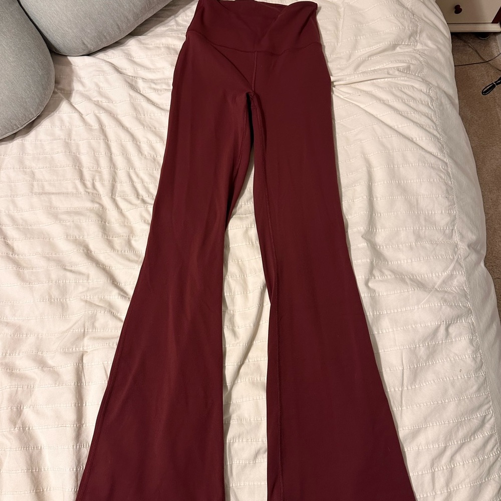 Lululemon Align High-Rise Flare Leggings - Burgundy (Size 4, 32” inseam)